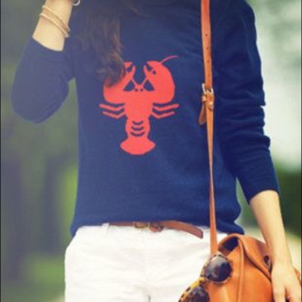 JCrew Lobster Sweater
